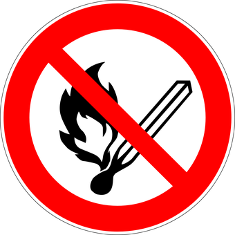 Señal de No en Rojo y Negro Fondos de pantalla