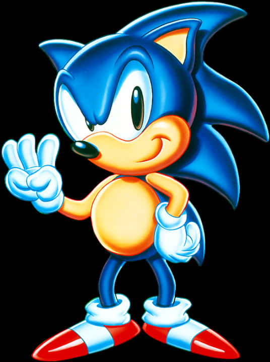 Señal de paz clásica de Sonic Fondos de pantalla