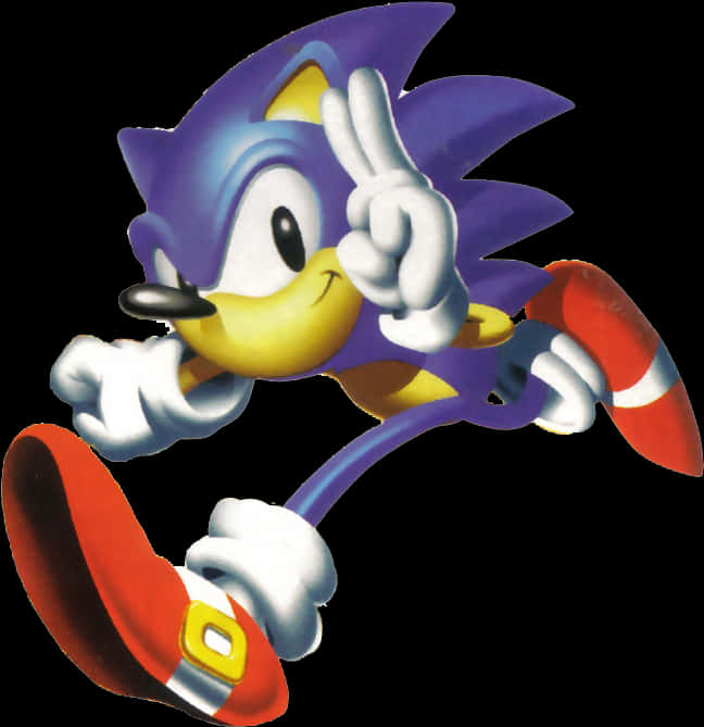 Señal de paz clásica de Sonic Fondos de pantalla
