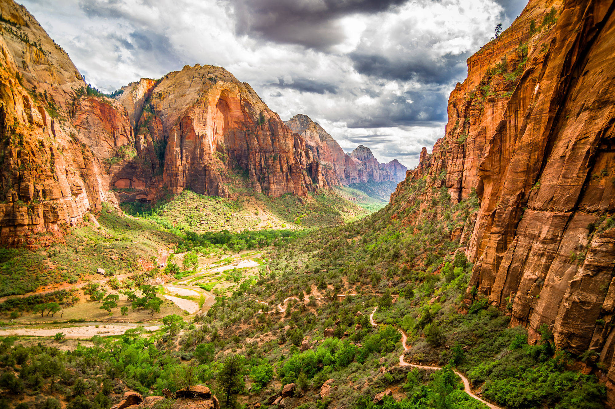 Sendero de Angel's Landing, Parque Nacional Zion Fondos de pantalla