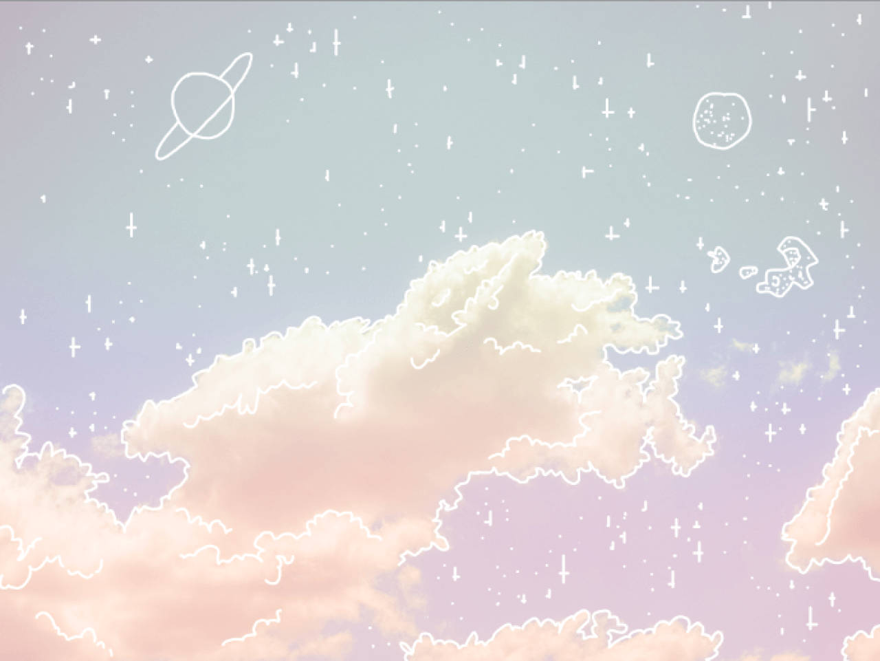 Serenidad en Estética Suave - Nube Rosa Tranquila Fondos de pantalla