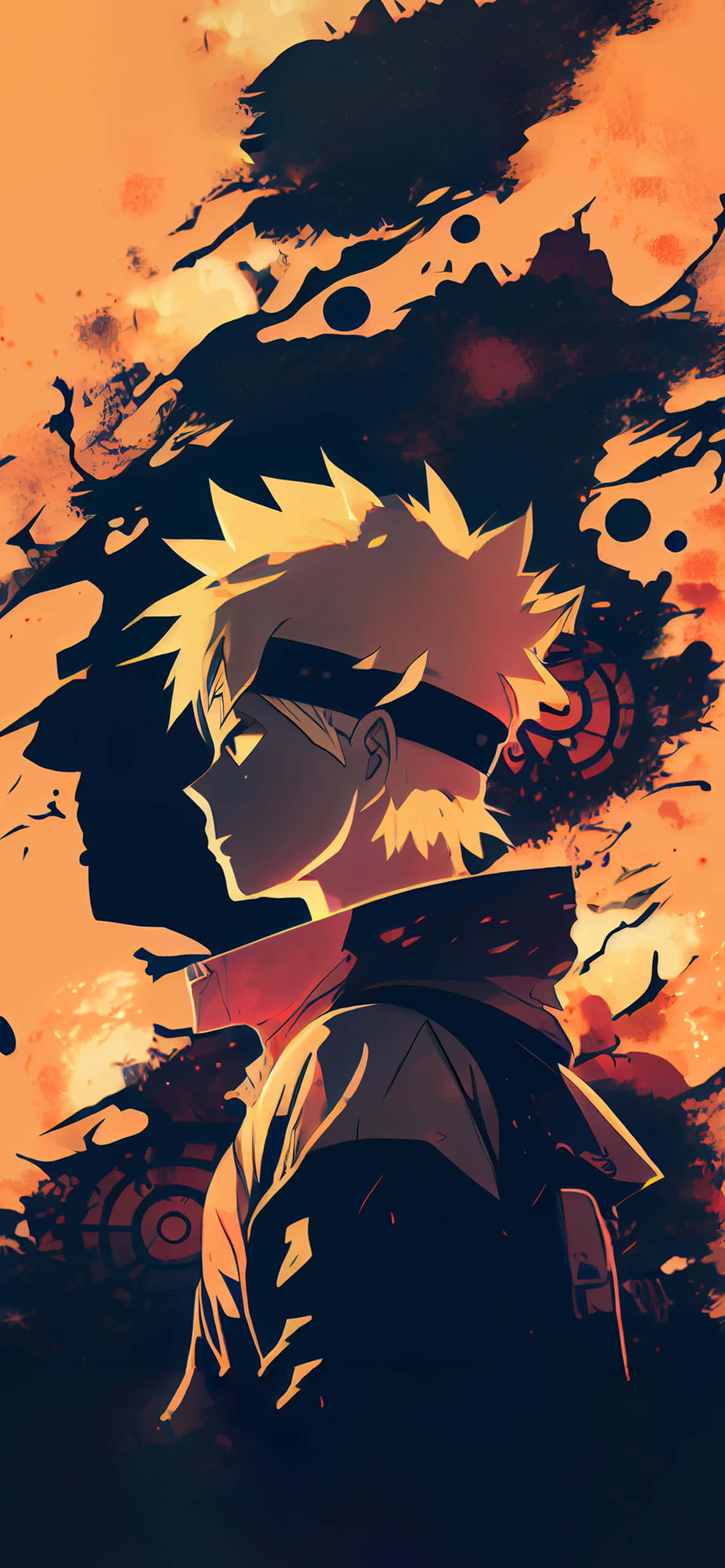 Sesión de entrenamiento intenso en el anime Naruto Fondos de pantalla