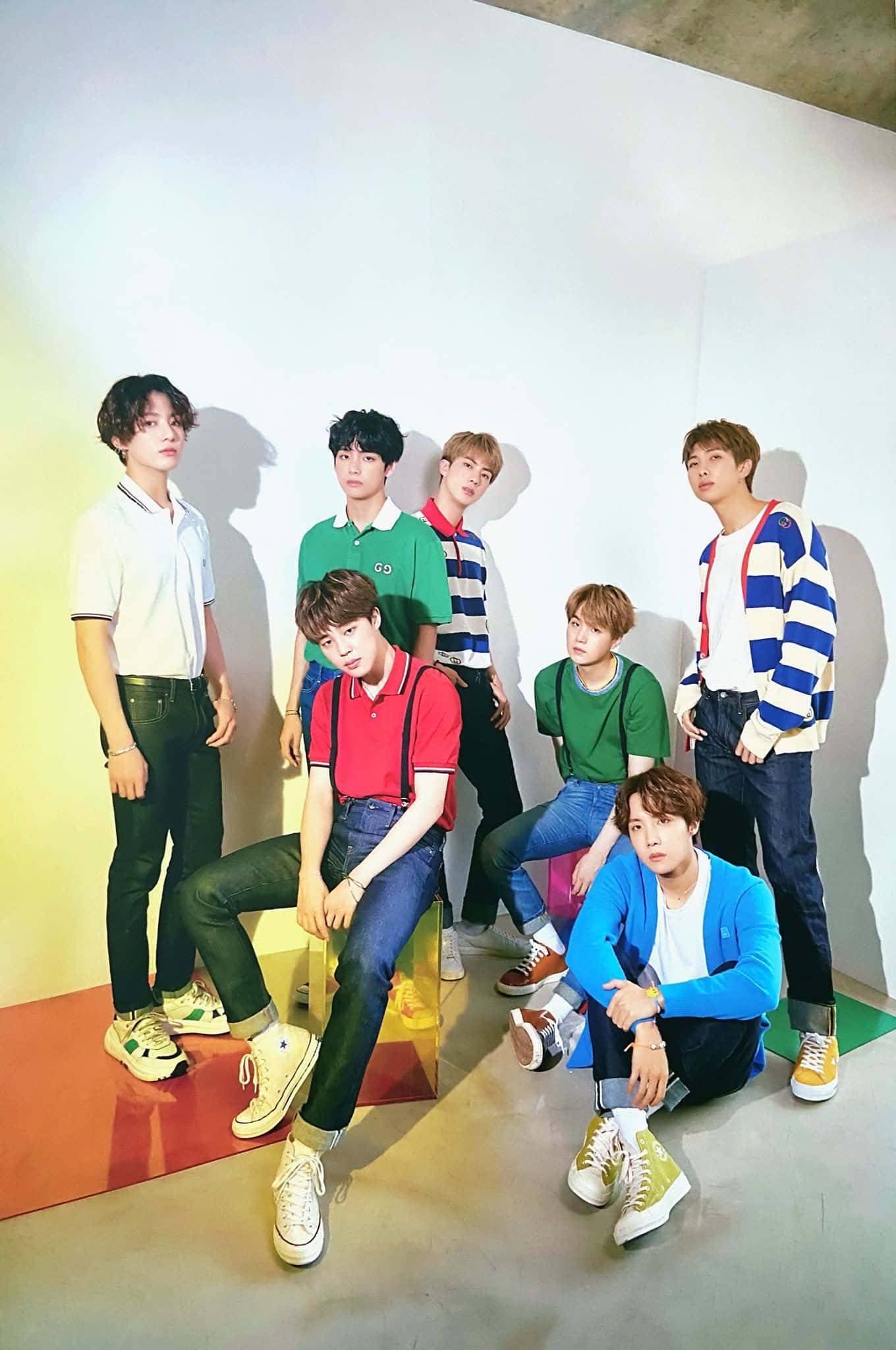 Sesión de fotos de BTS en atuendos casuales Fondos de pantalla