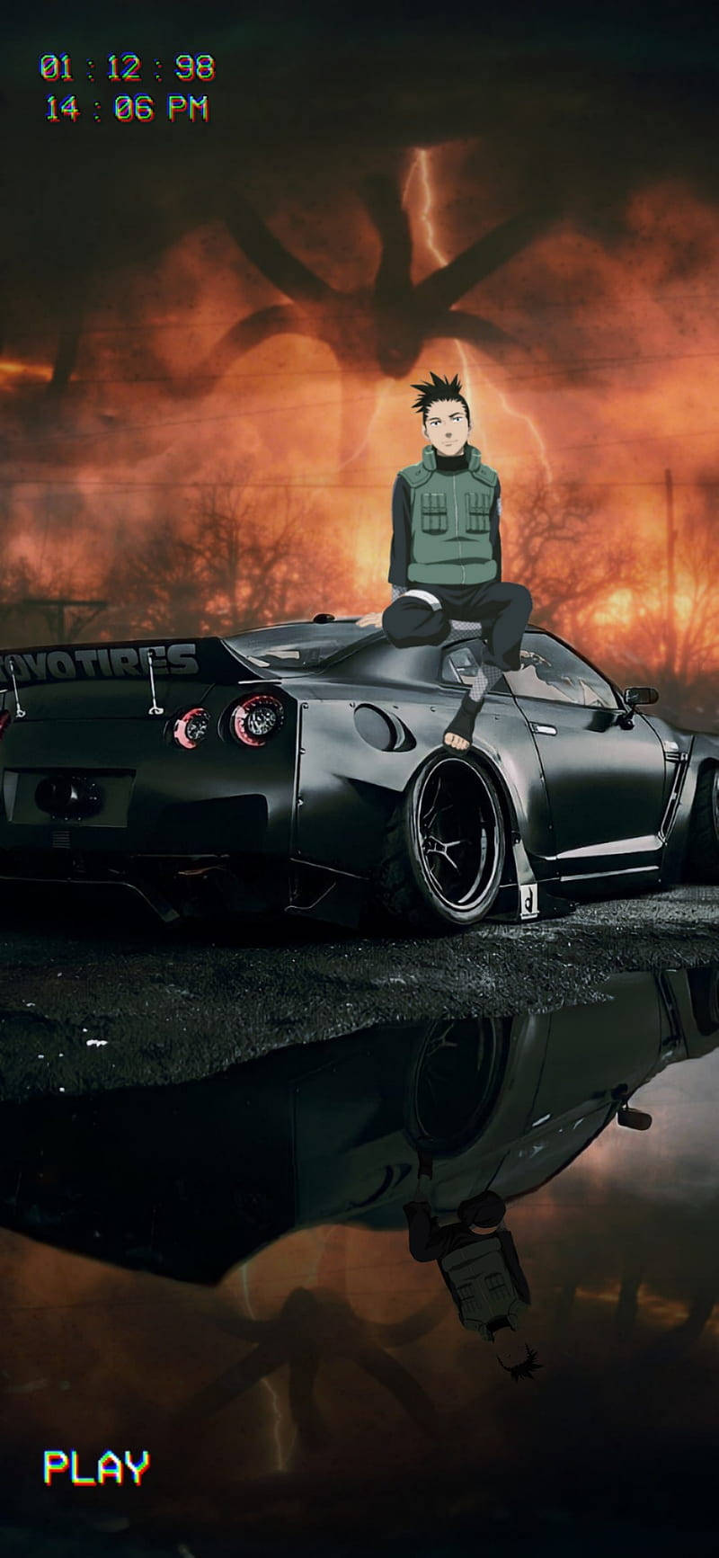 Shikamaru en un coche anime Fondos de pantalla