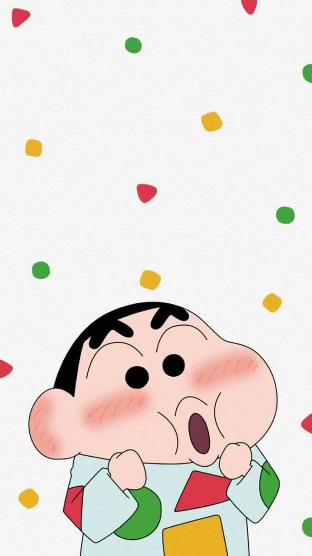 Shin Chan Sonrojado para iPhone Fondos de pantalla