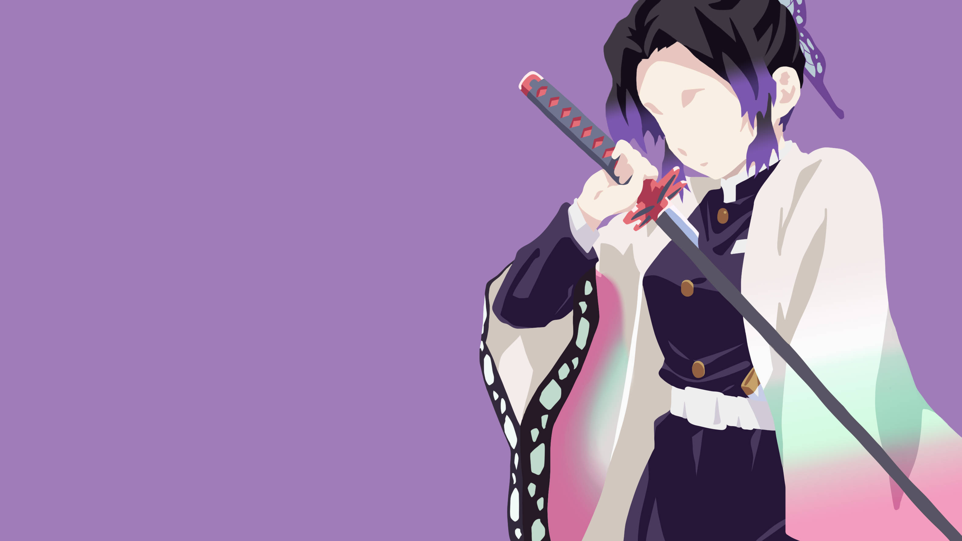 Shinobu Kocho Anime Minimalista Fondos de pantalla