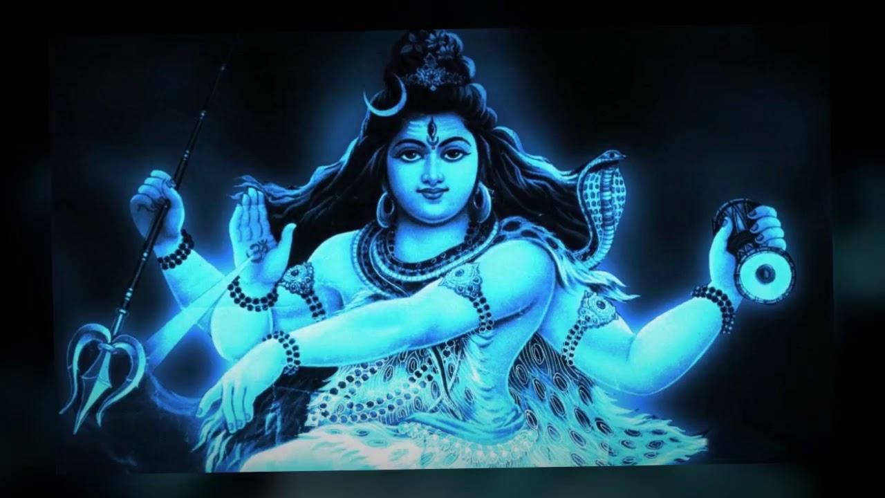 Shiv Shankar Neon Azul HD Fondos de pantalla
