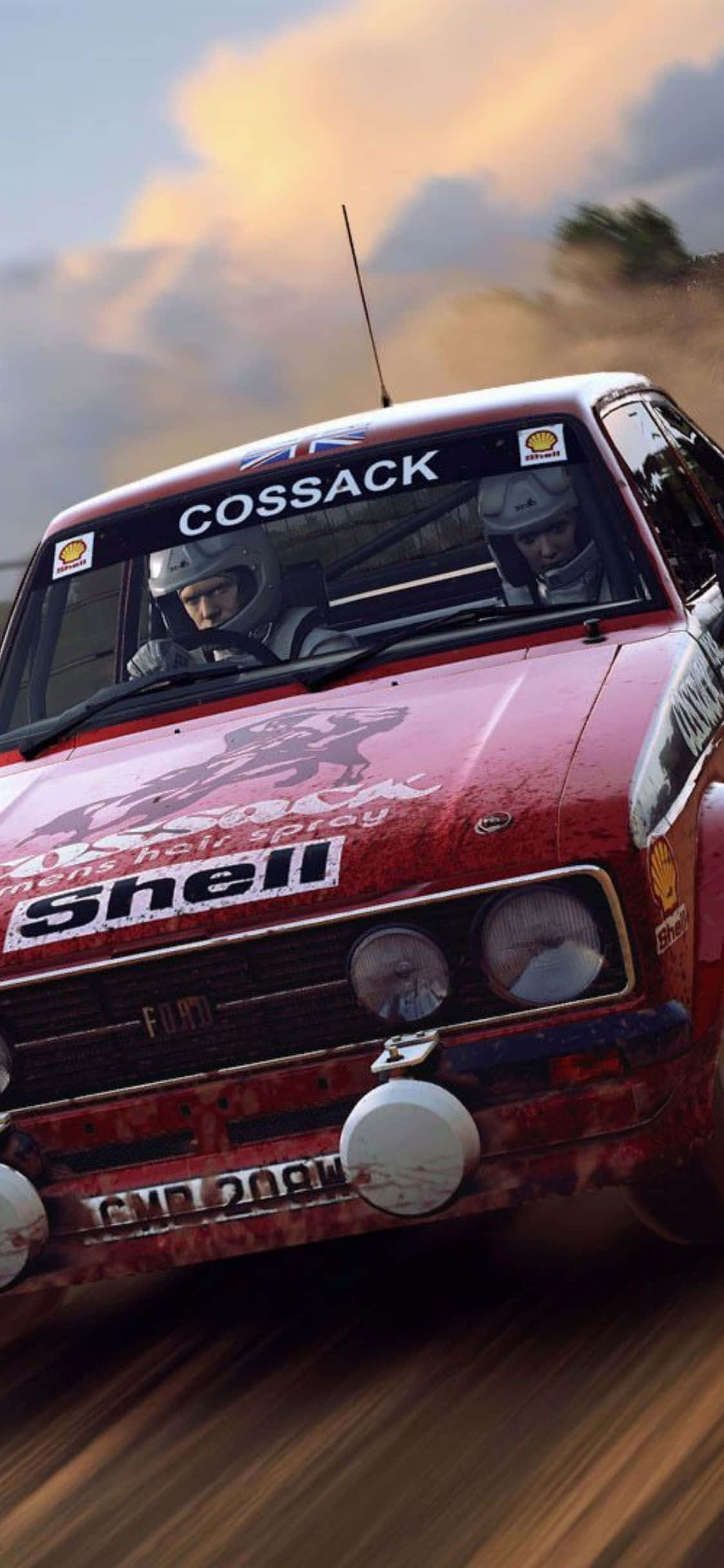 ¡Siente la descarga de adrenalina manejando un auto de rally en el iPhone Xs! Fondos de pantalla
