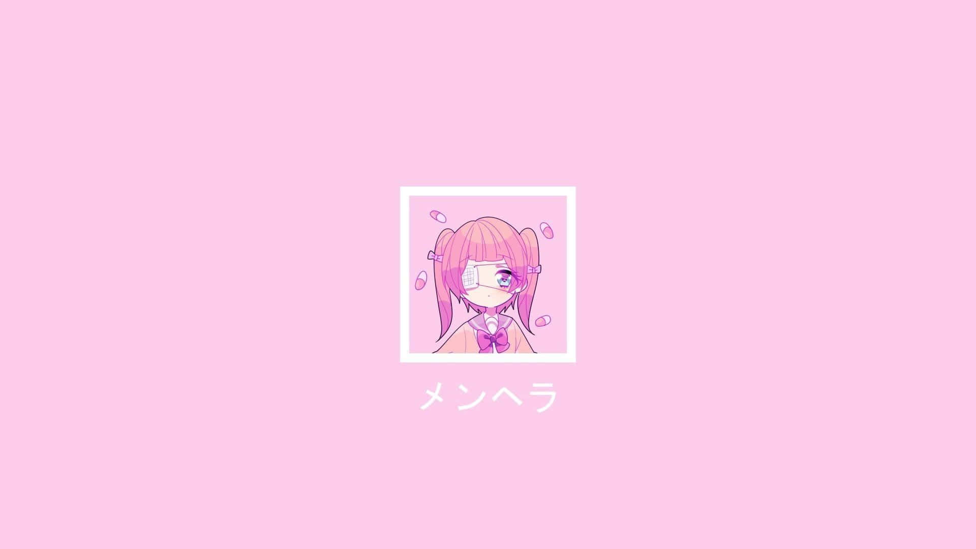"¡Siente la suave atmósfera rosa de esta hermosa estética anime!" Fondos de pantalla