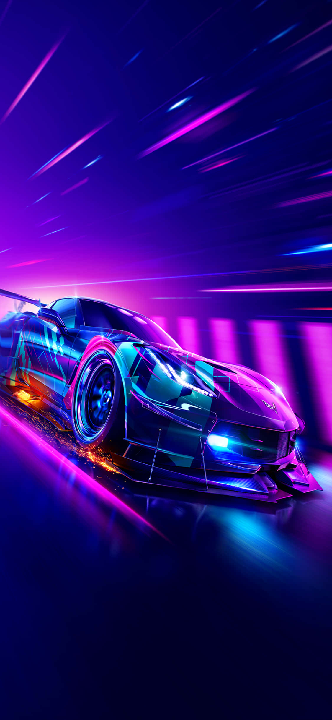 Siente la Velocidad con iPhone Xs y Need for Speed Heat Fondos de pantalla