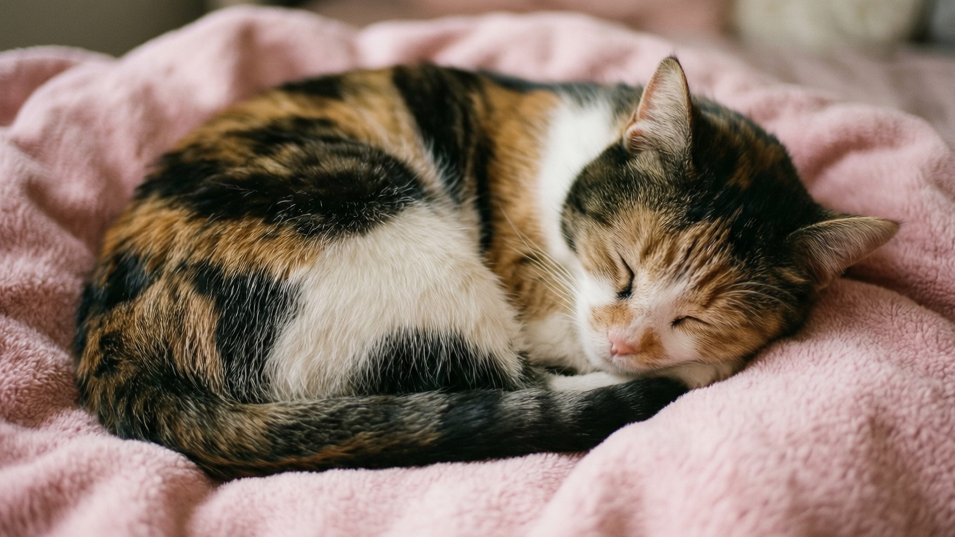 Siesta Acogedora de Gato Fondos de pantalla