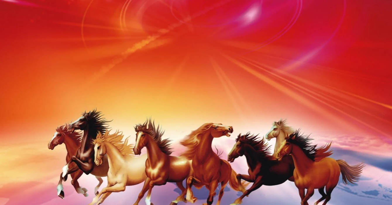 Siete Caballos Rojos Fondos de pantalla