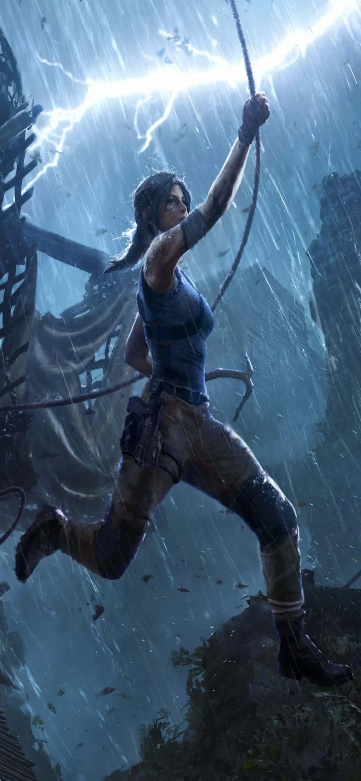 Sigue la aventura de Lara Croft con iPhone Xs Max Fondos de pantalla