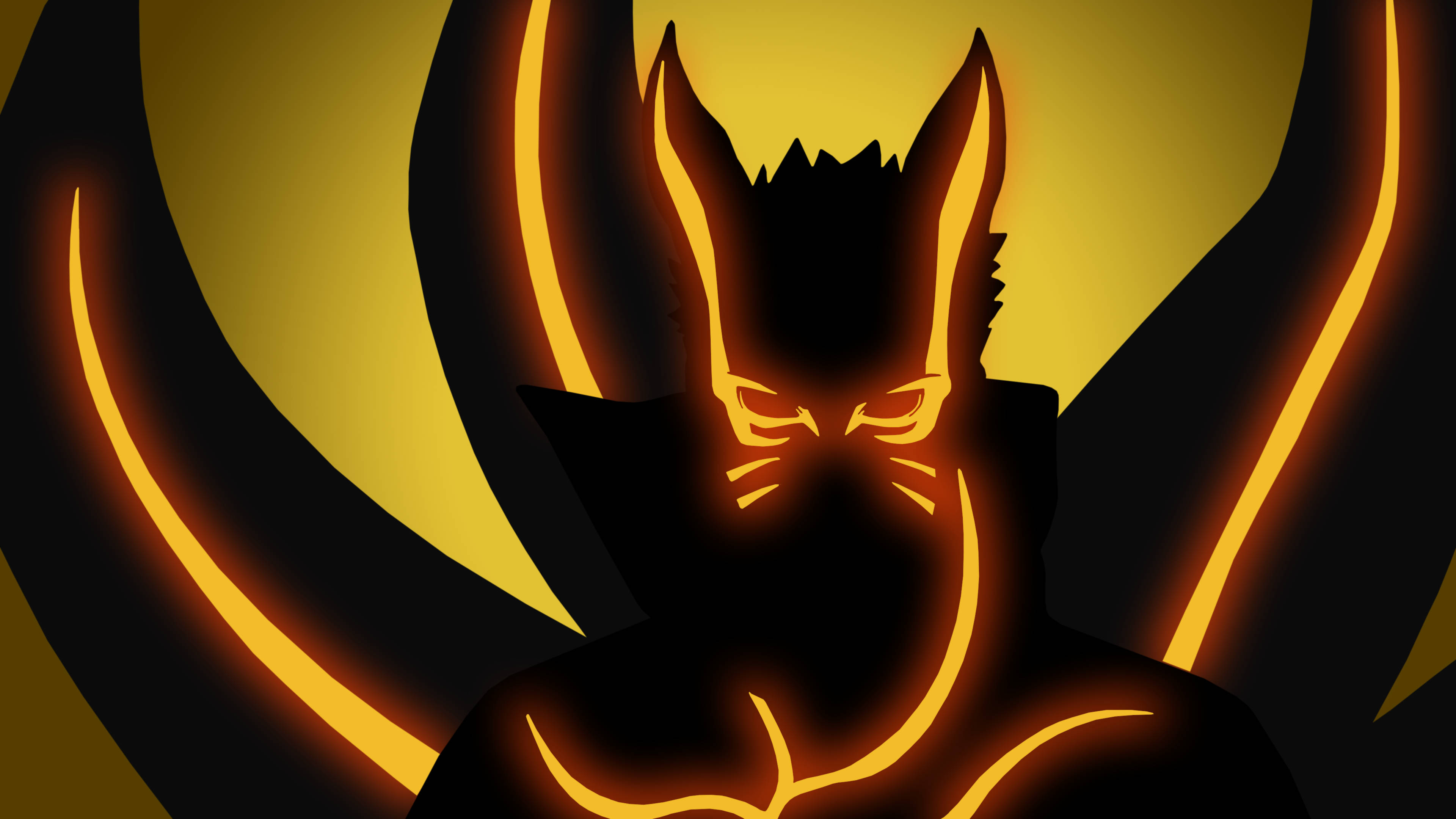 Silueta brillante del Modo Barión de Naruto Fondos de pantalla