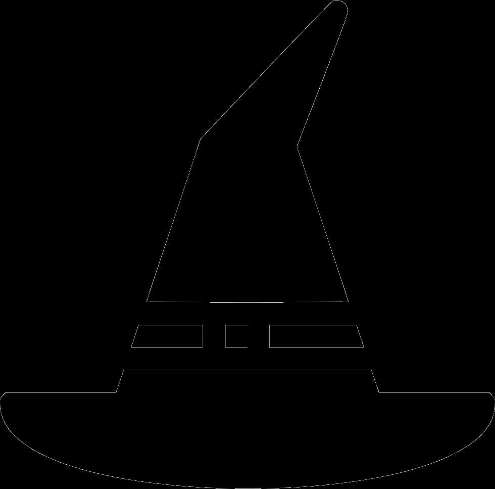 Silueta clásica de sombrero de bruja Fondos de pantalla