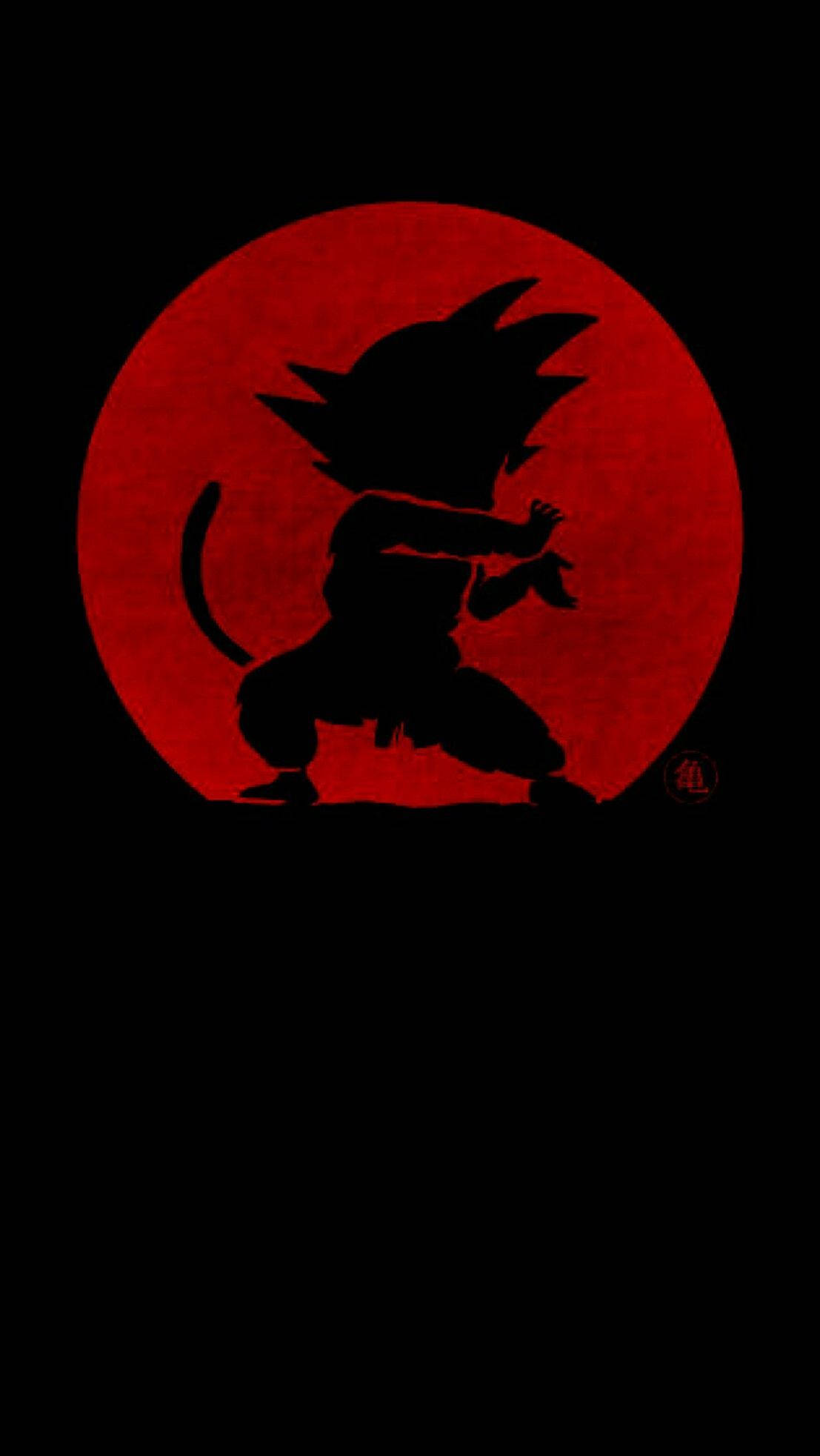 Silueta de Bebé Son Goku iPhone Fondos de pantalla