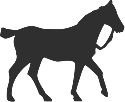 Silueta de caballo caminando Fondos de pantalla