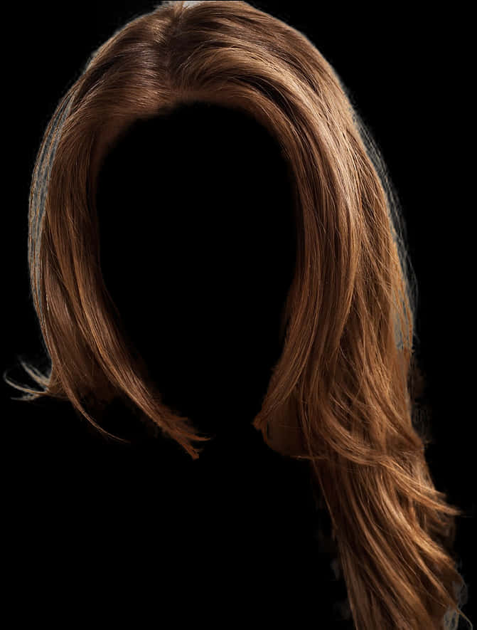 Silueta de cabello castaño rojizo sobre fondo negro Fondos de pantalla