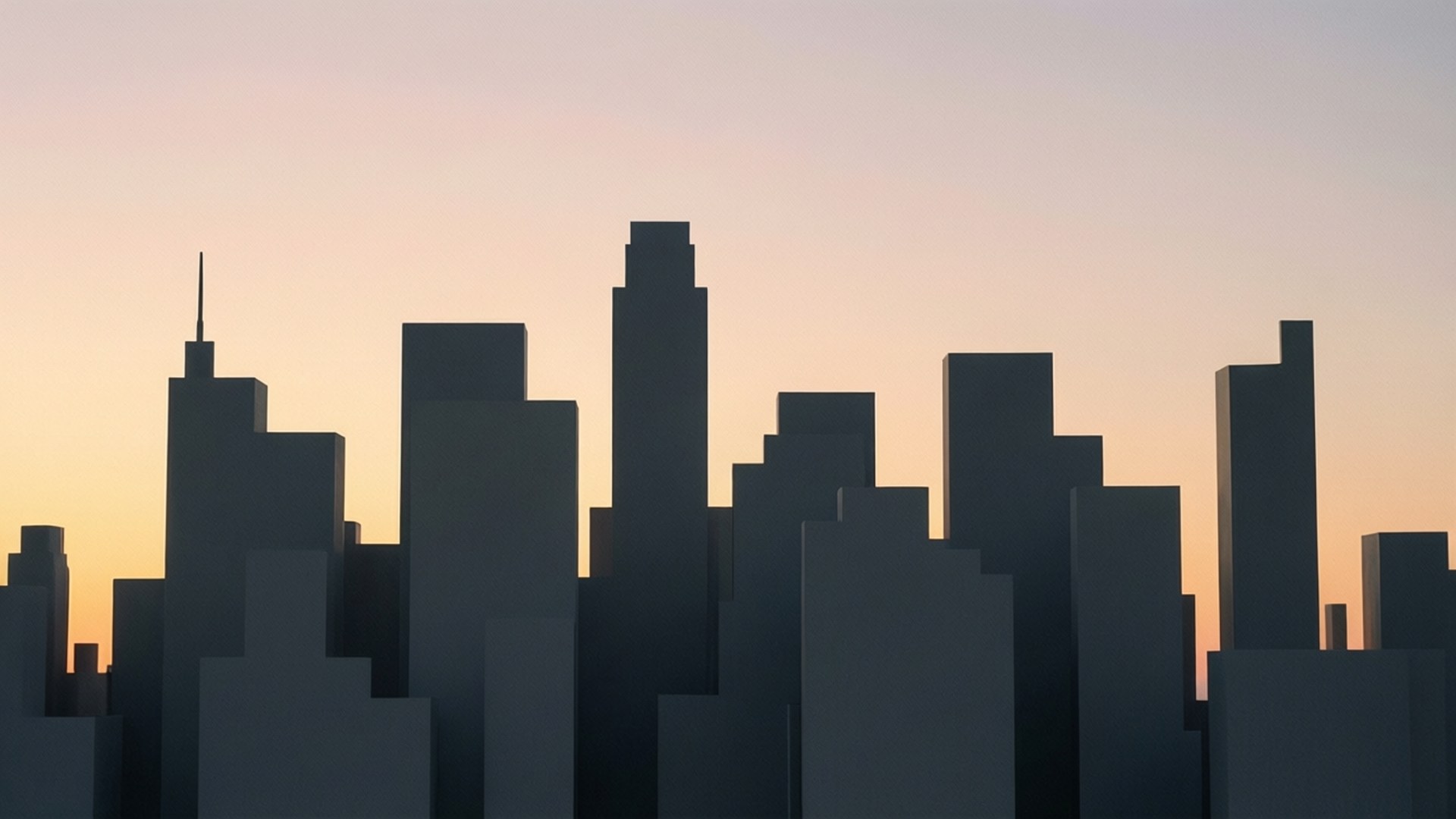 Silueta de Ciudad Fondos de pantalla