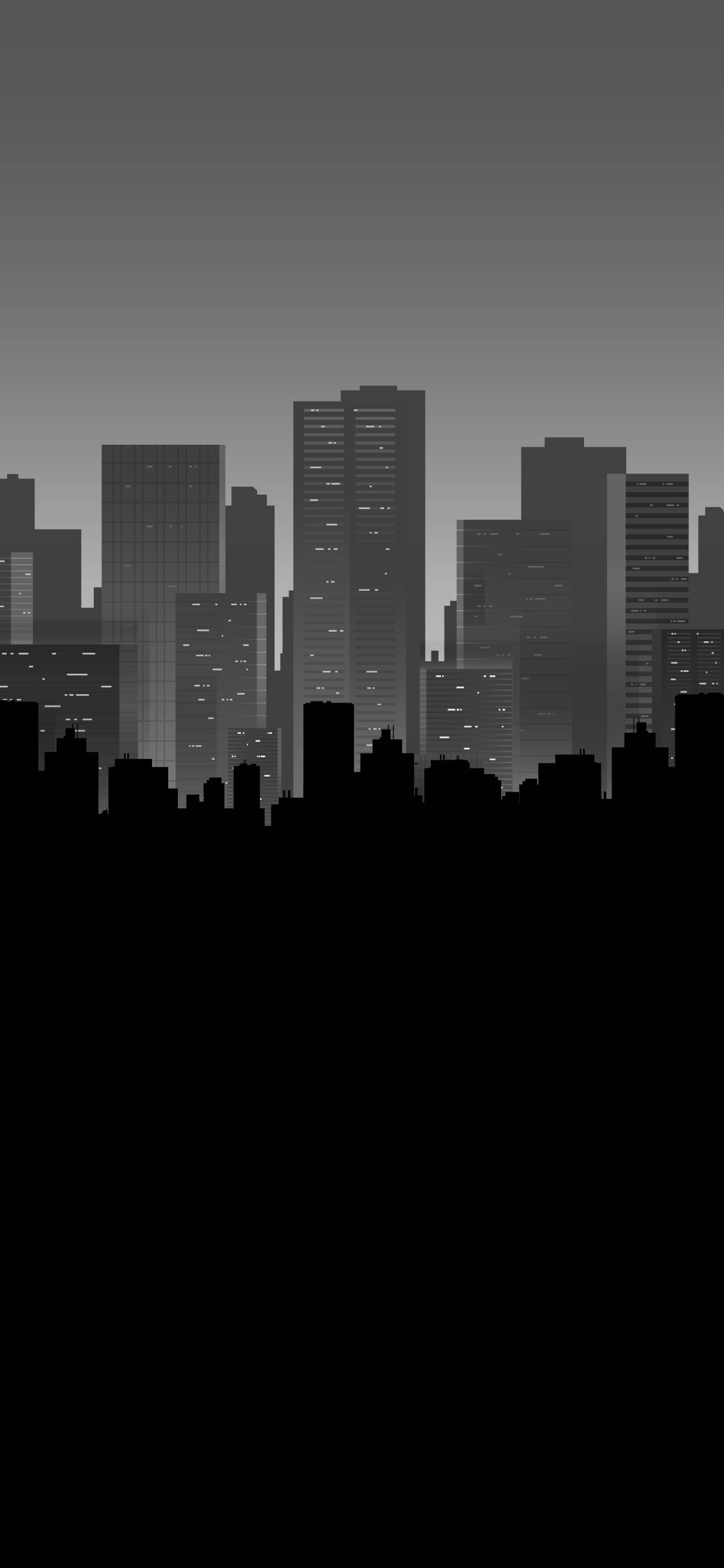 Silueta de ciudad oscura Fondos de pantalla