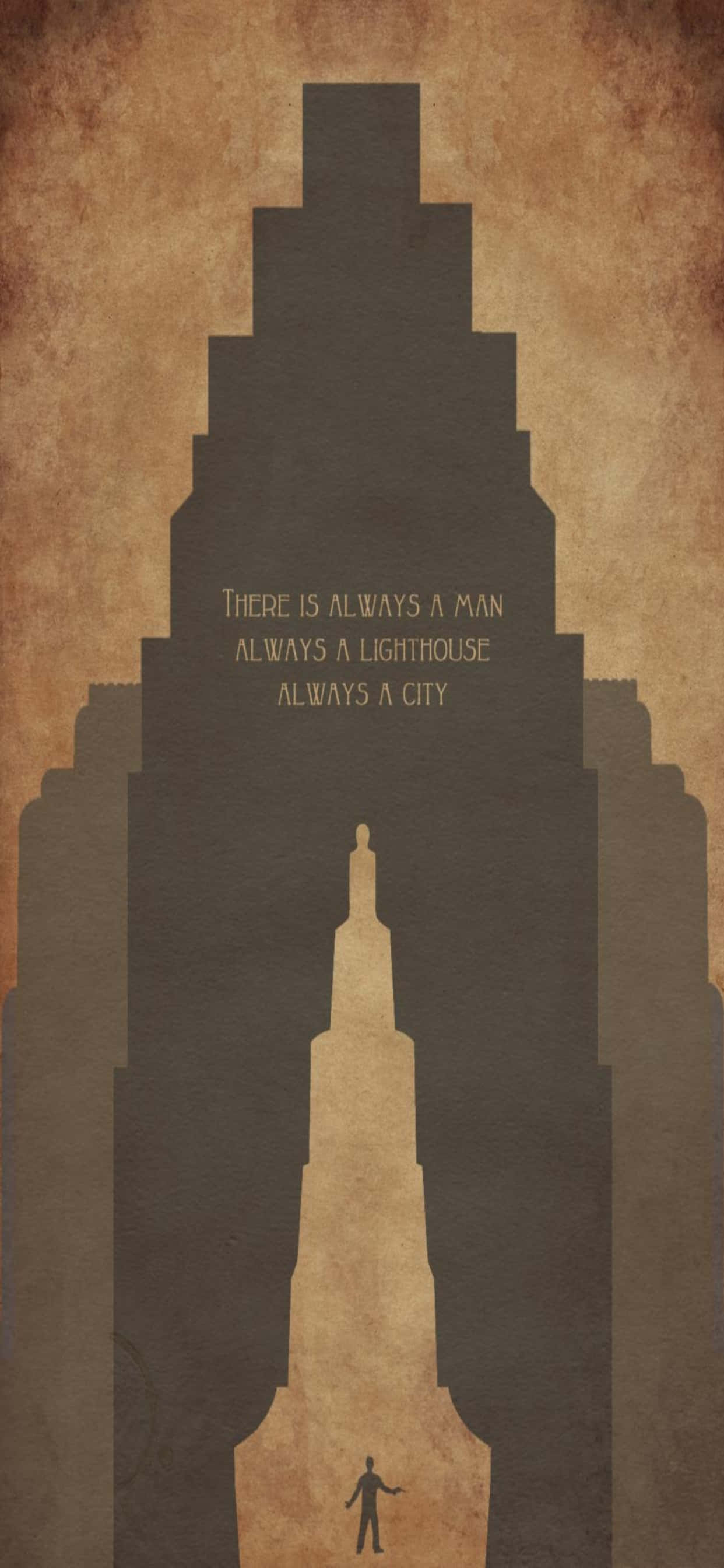 Silueta de Edificio Fondo de Bioshock Infinite para iPhone Xs Max Fondos de pantalla
