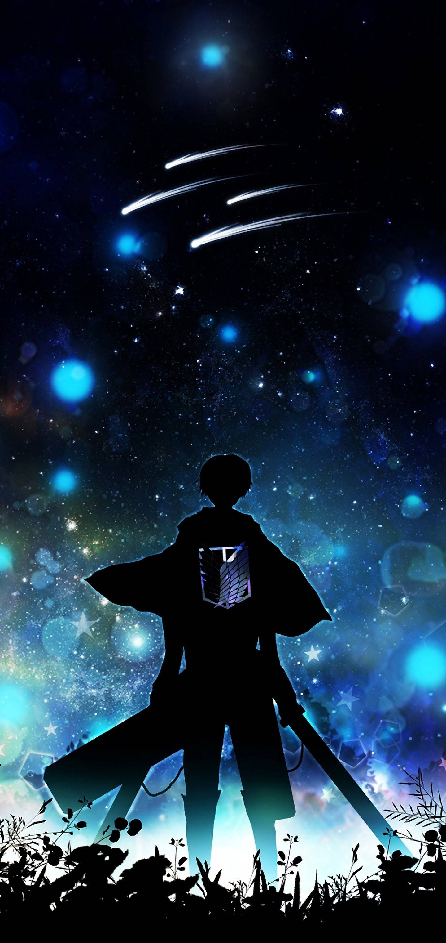 Silueta de Eren Attack on Titan iPhone Fondos de pantalla