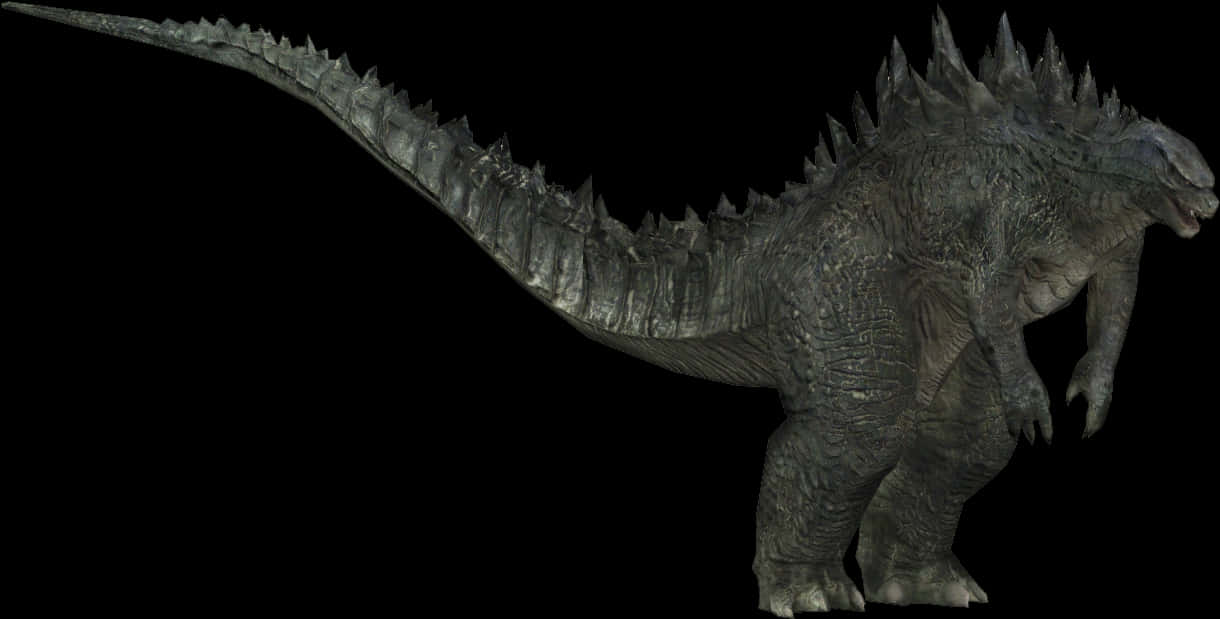 Silueta de Godzilla contra fondo negro Fondos de pantalla