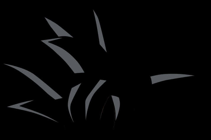 Silueta de Goku Black sobre fondo oscuro Fondos de pantalla