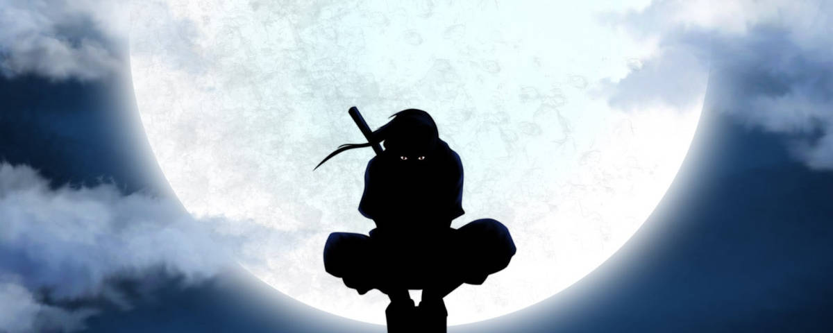Silueta de Itachi Uchiha 1200x480 Fondos de pantalla
