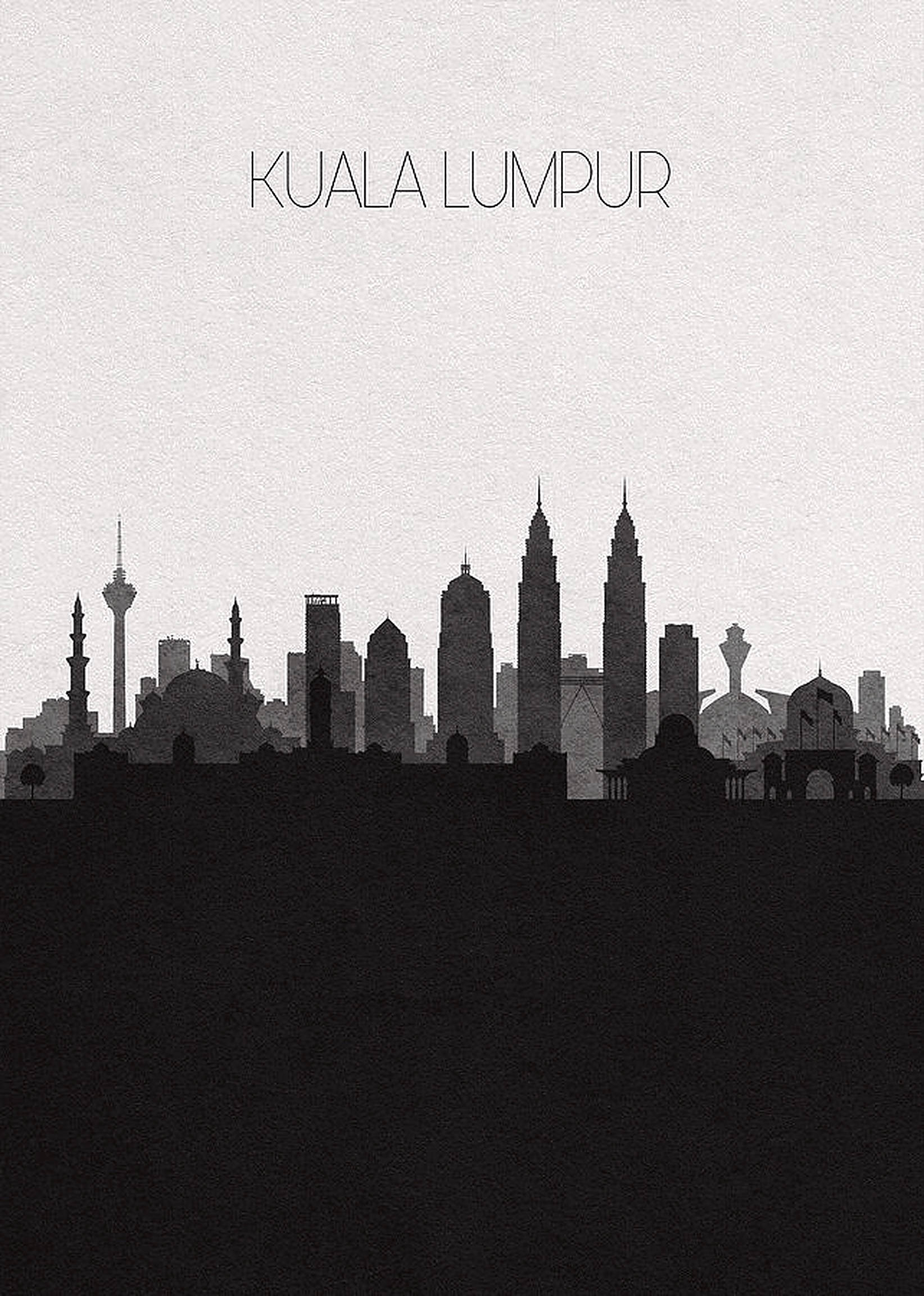 Silueta de Kuala Lumpur Fondos de pantalla