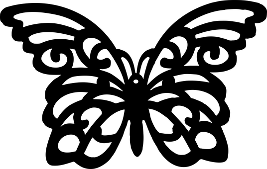 Silueta de mariposa con fondo negro Fondos de pantalla
