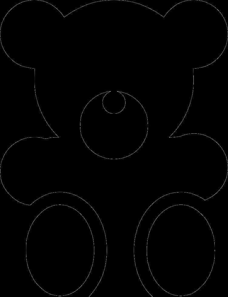Silueta de Osito de Peluche Fondos de pantalla