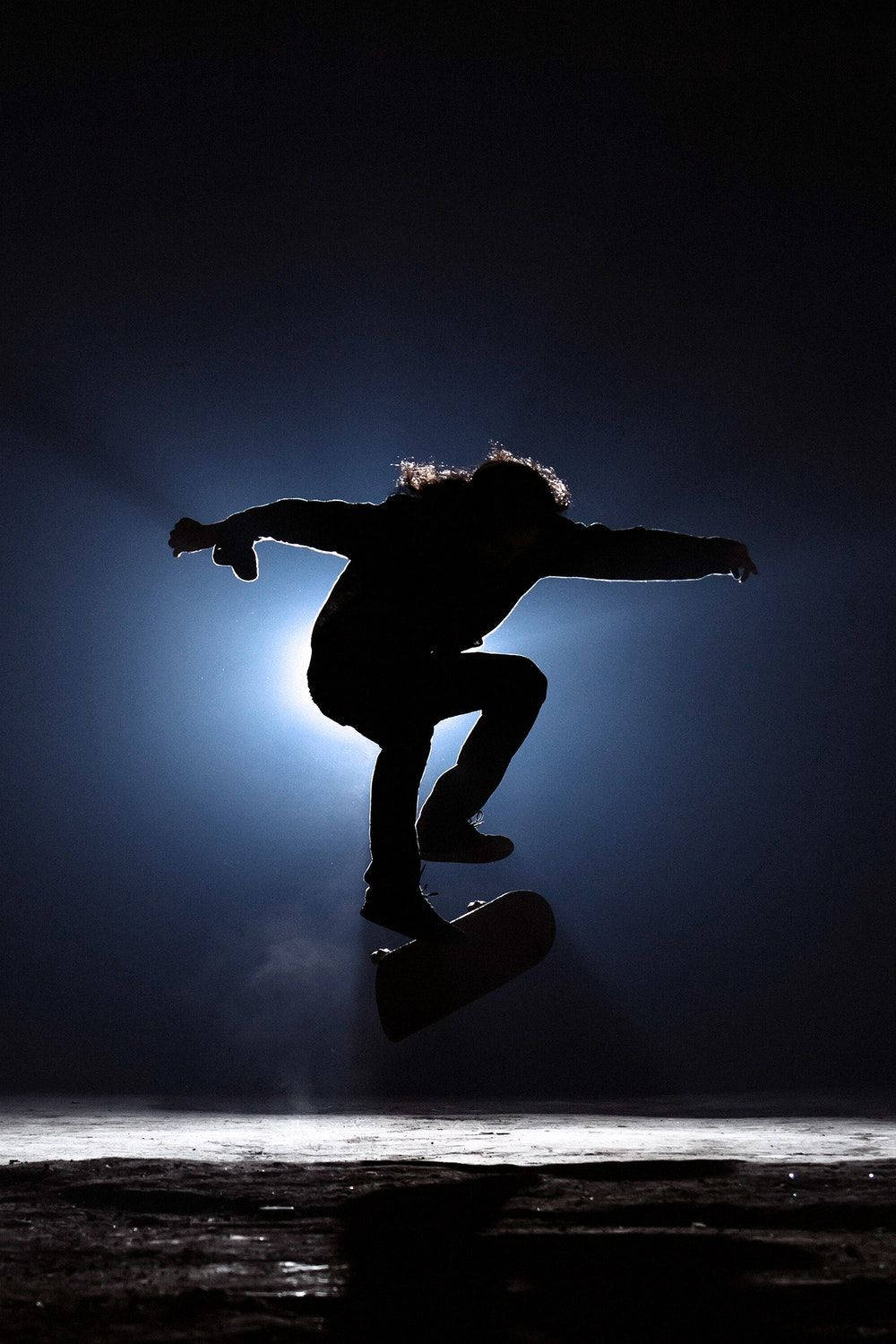 Silueta de Skateboarding Deportes Móvil Fondos de pantalla