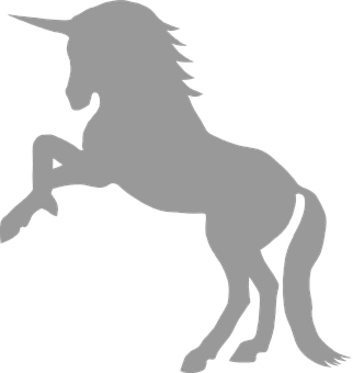 Silueta de Unicornio Místico Fondos de pantalla