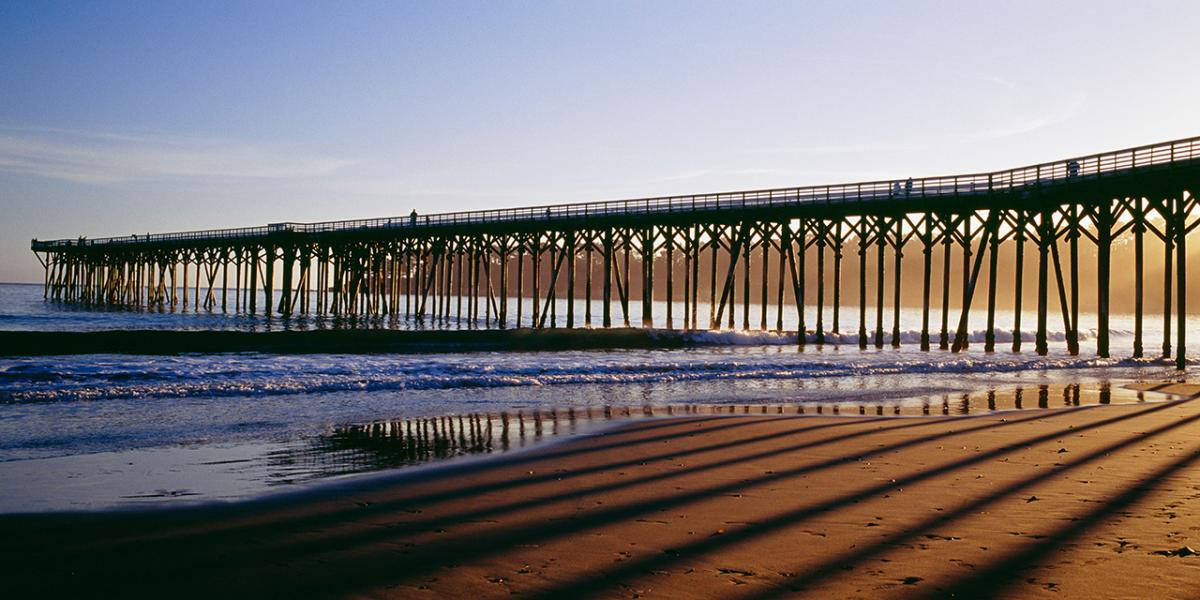 Silueta del Muelle de San Simeón Fondos de pantalla