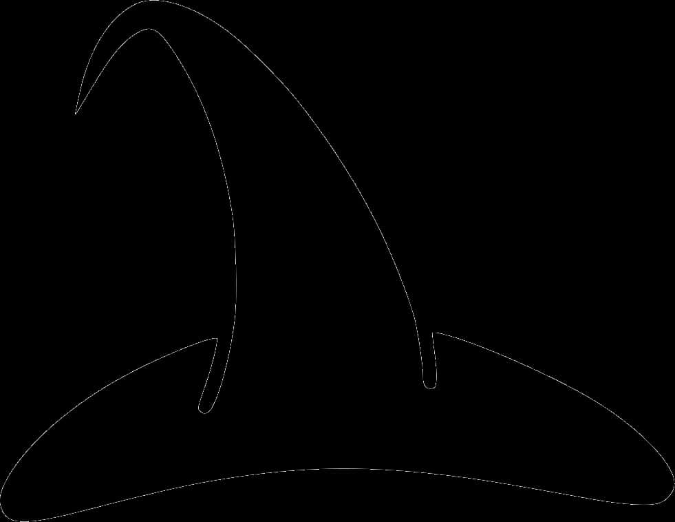 Silueta icónica de sombrero de bruja negra Fondos de pantalla