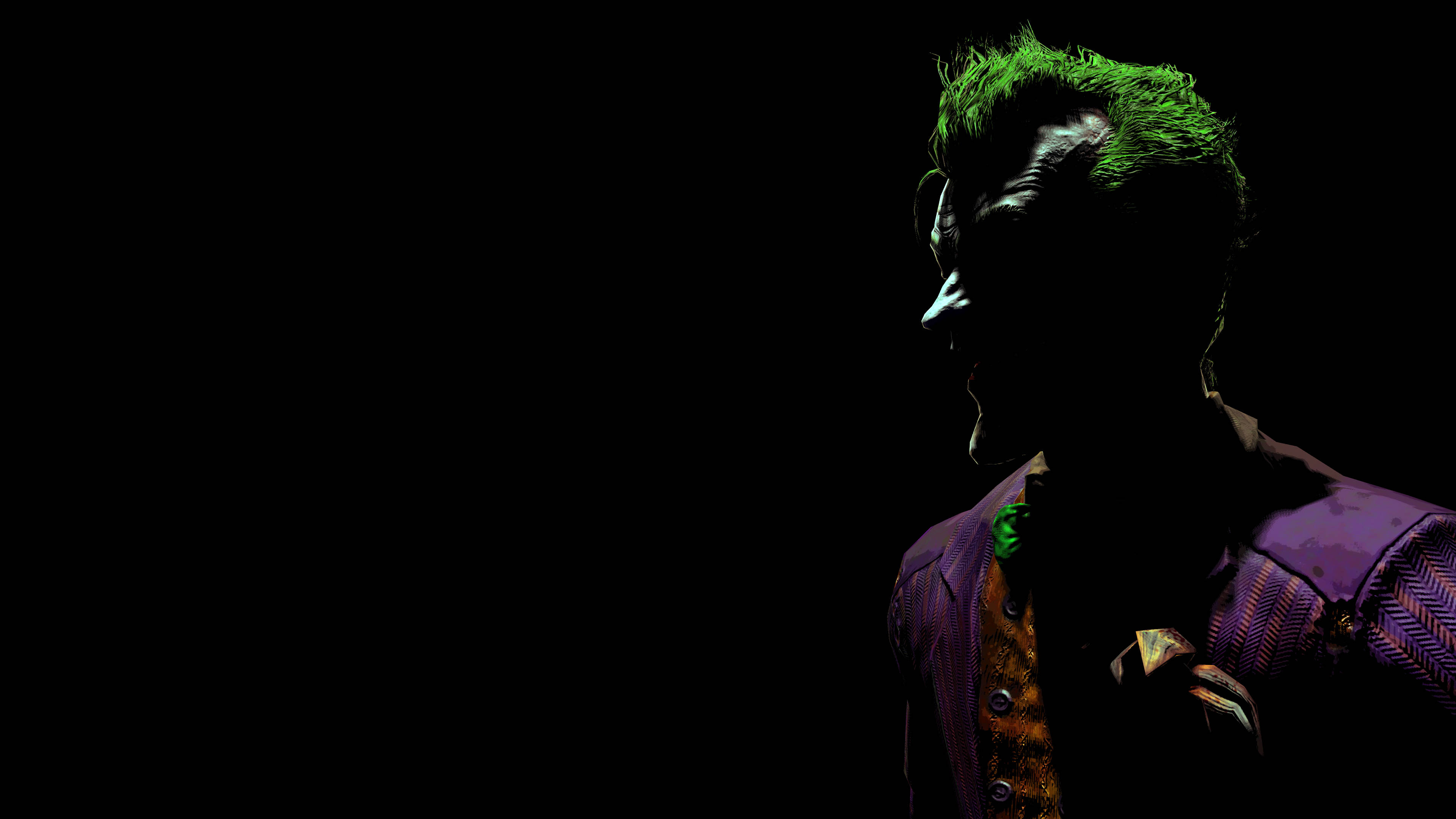 Silueta icónica del Joker en Ultra HD negro Fondos de pantalla