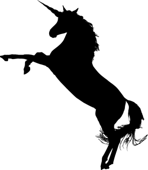 Silueta Mística de Unicornio Fondos de pantalla