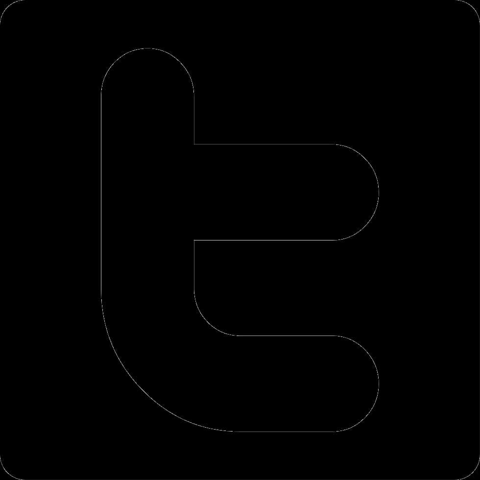 Silueta negra del logo de Twitter Fondos de pantalla