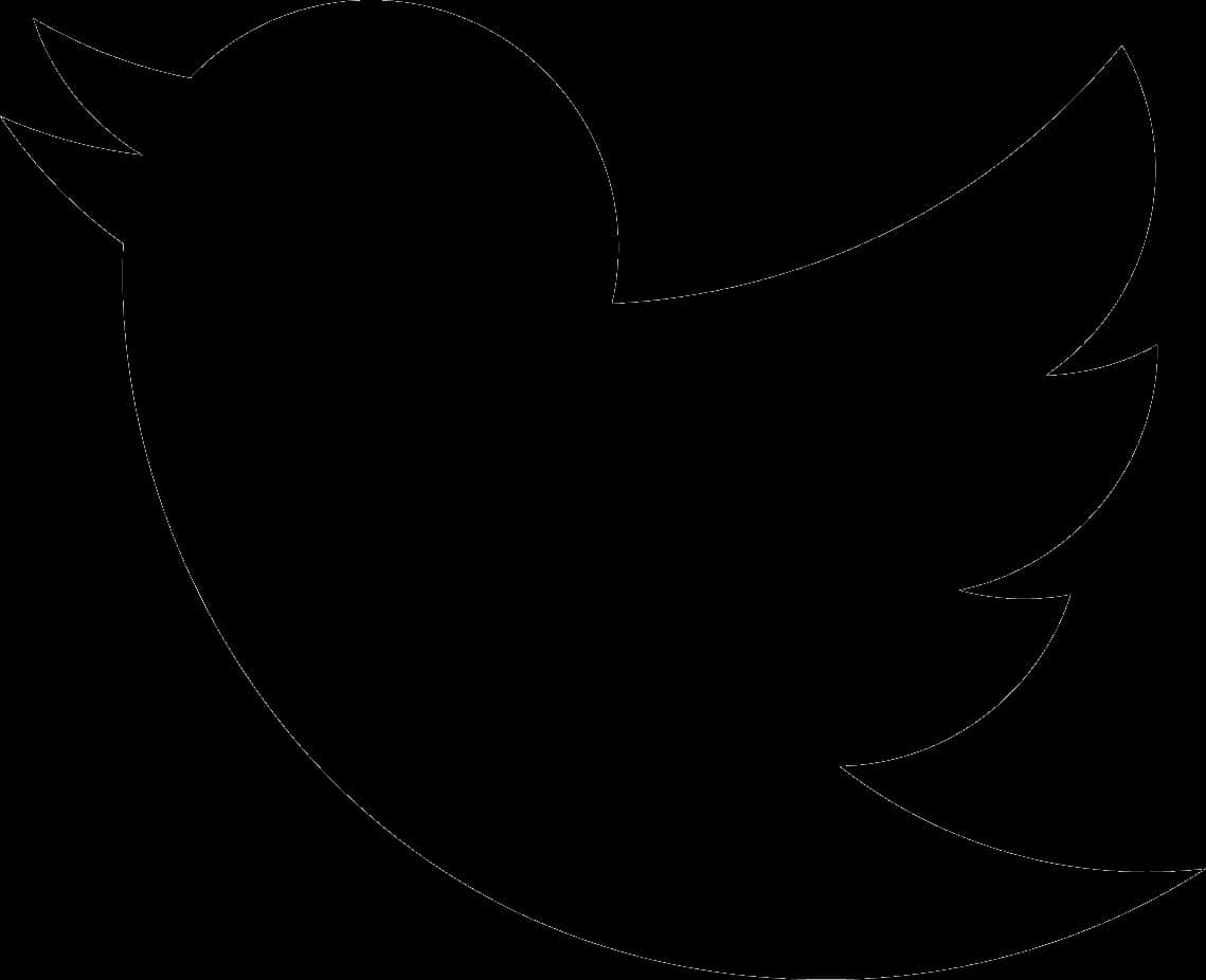 Silueta negra del logo de Twitter Fondos de pantalla