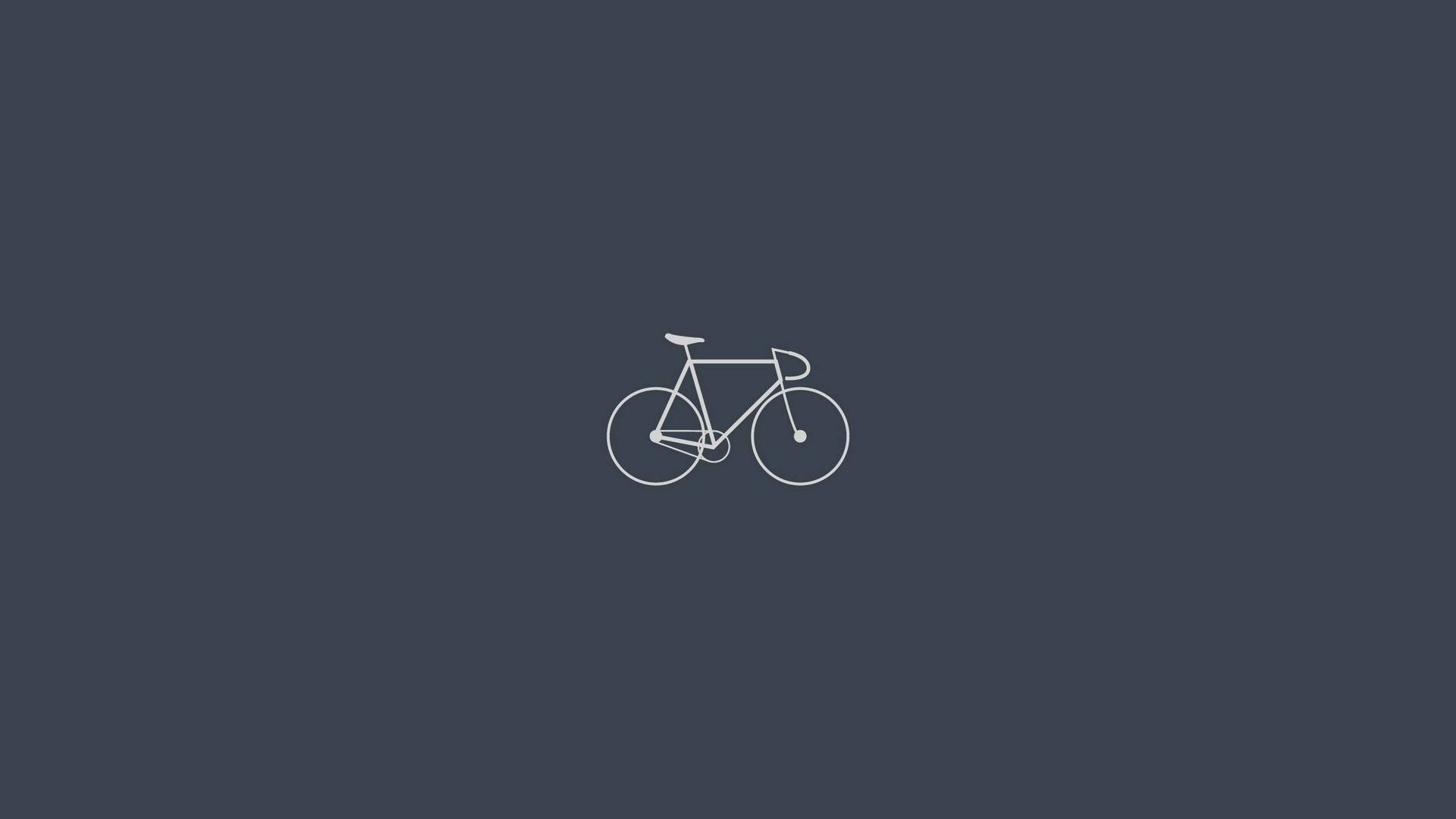Silueta simple de bicicleta Fondos de pantalla