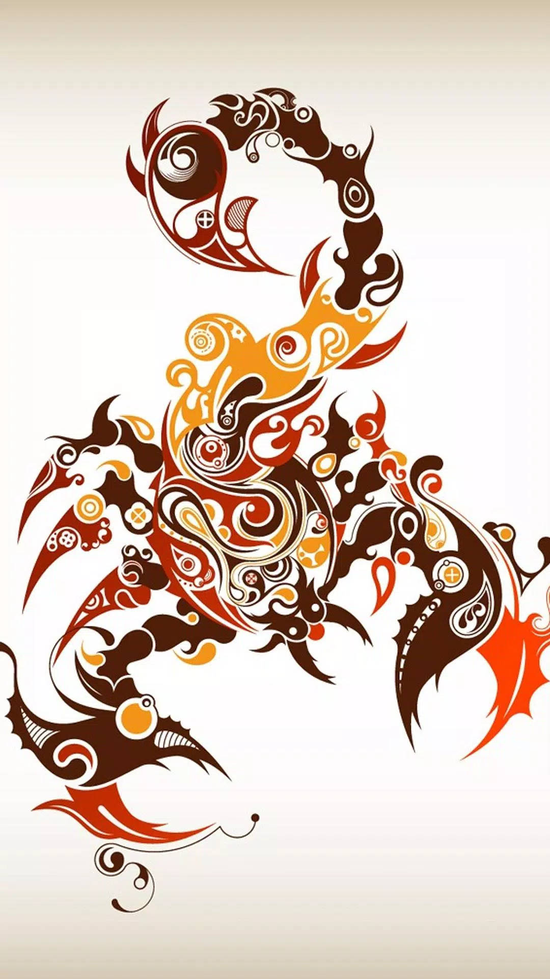 Símbolo Abstracto de Escorpio Fondos de pantalla