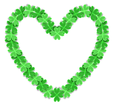 Símbolo de amor con trébol en forma de corazón Fondos de pantalla