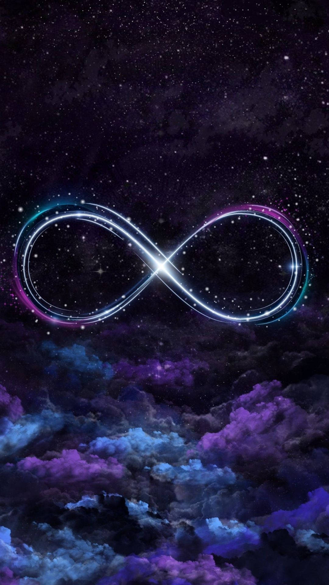 Símbolo de infinito en lindo espacio galáctico Fondos de pantalla