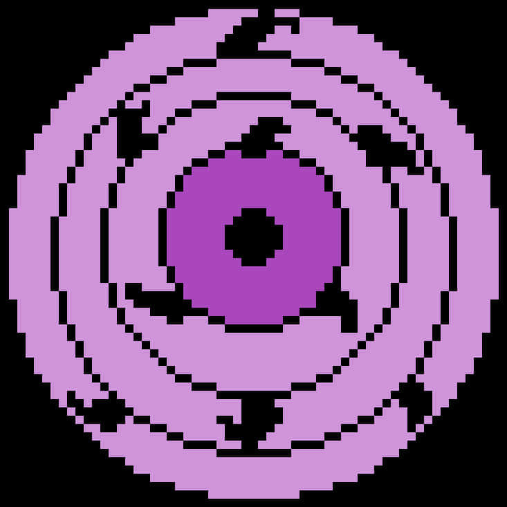 Símbolo del ojo Rinnegan pixelado Fondos de pantalla