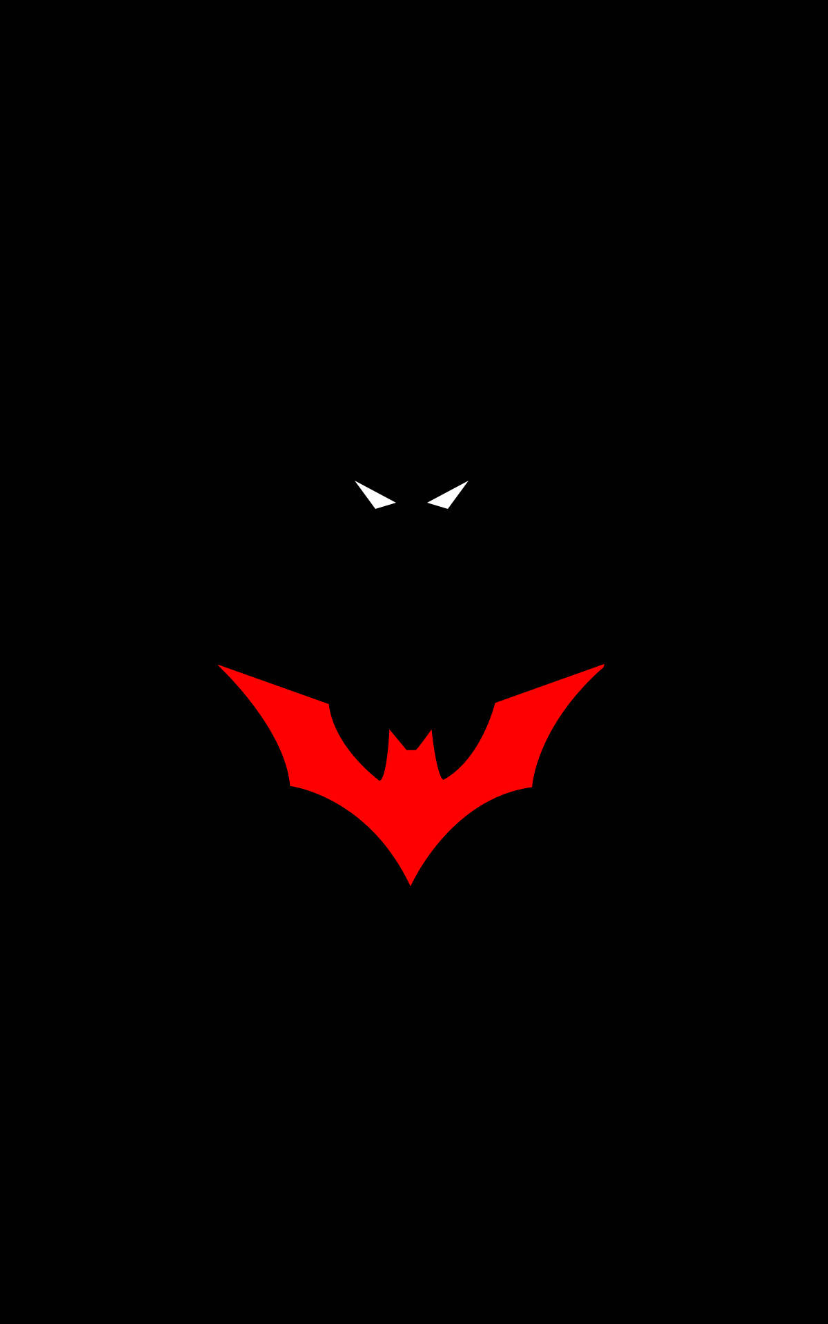 Símbolo Minimalista De Batman Ilustración iPhone Fondos de pantalla