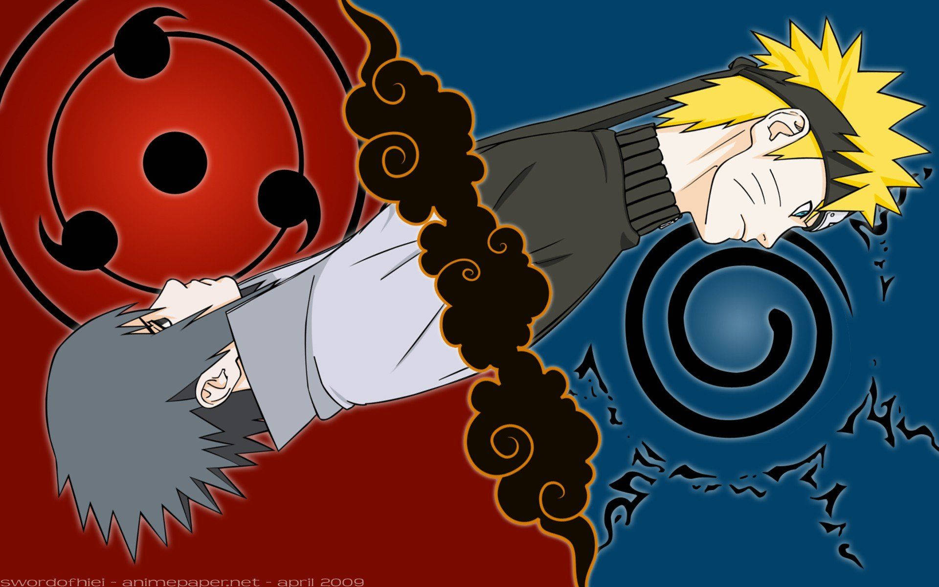 Símbolos de Sasuke y Naruto Fondos de pantalla