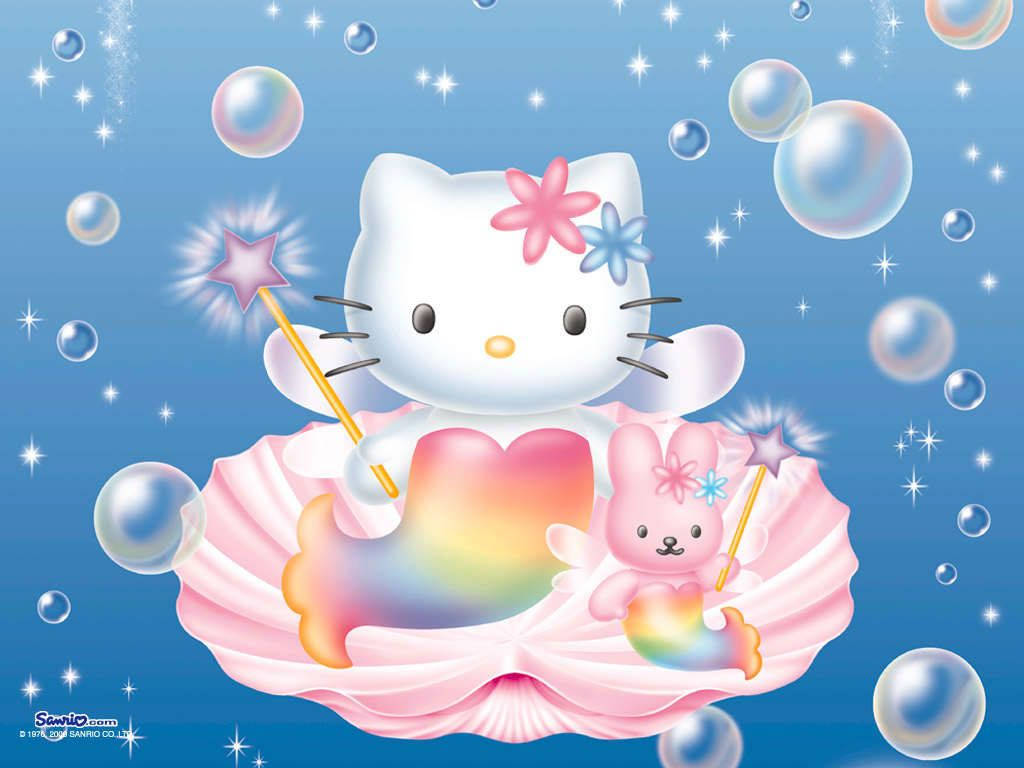 Sirena Conejo de Caricatura y Hello Kitty PFP Fondos de pantalla