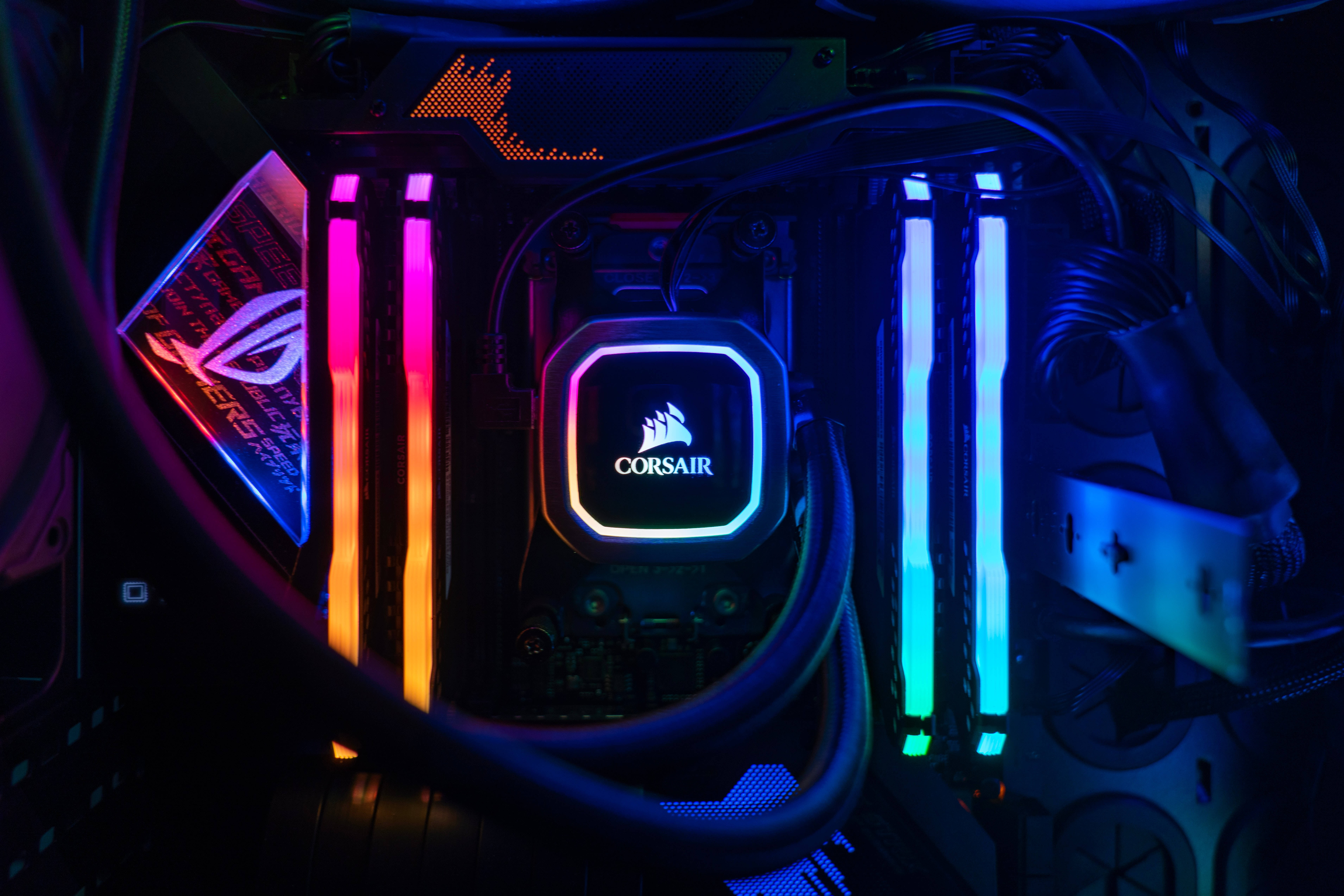 Sistema Corsair Neón Fondos de pantalla