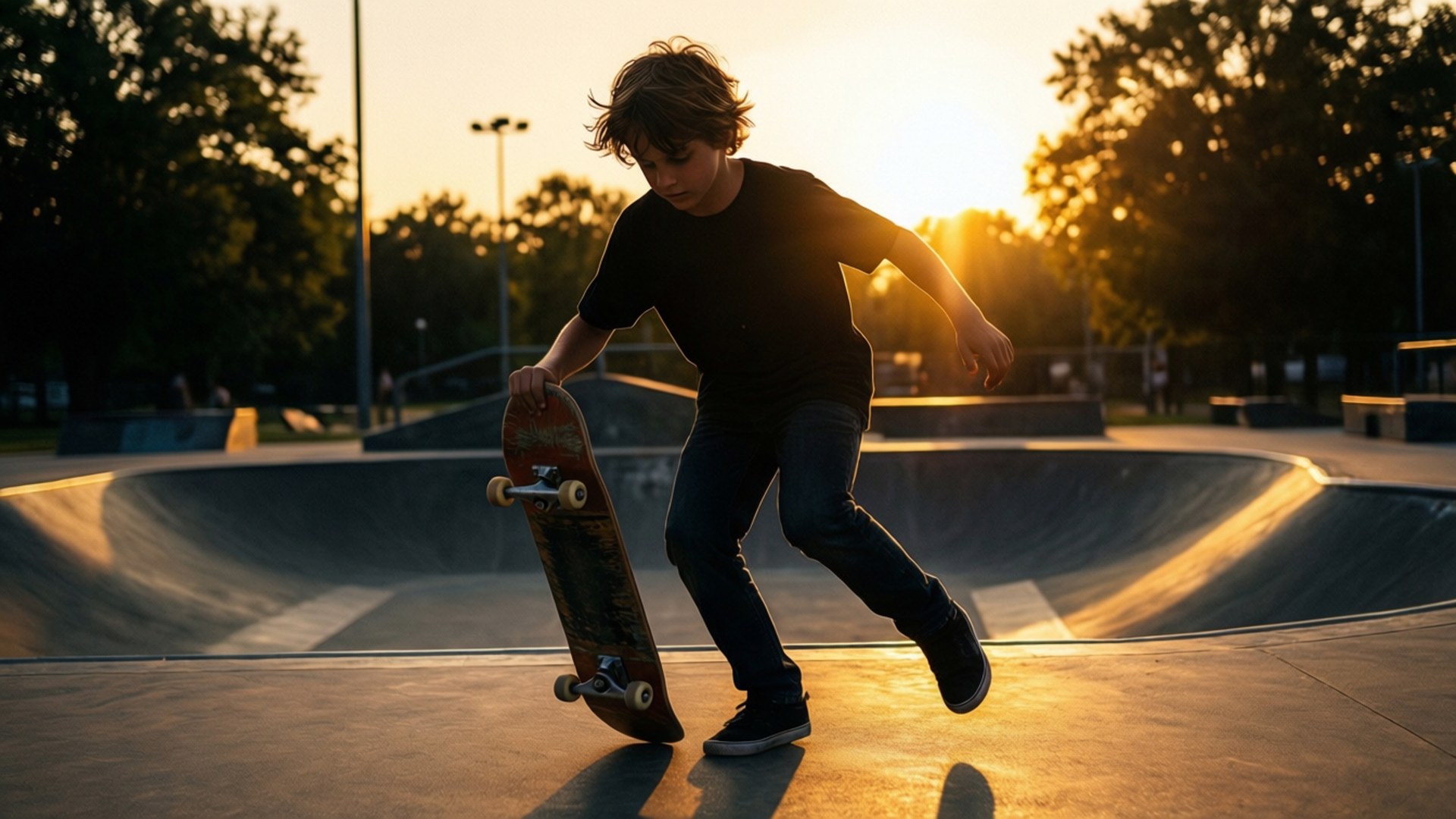 Skater de la Hora Dorada Fondos de pantalla